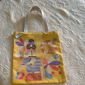 Yellow Graphic Tote Bag